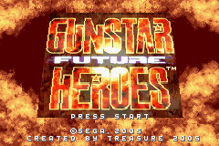 Gunstar Future Heroes: Title